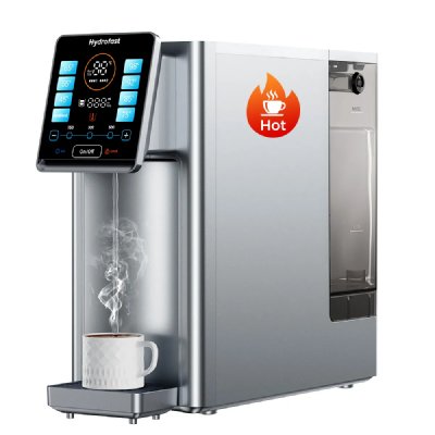 HYDROFAST Purificateur d'eau sur &eacute;vier  W100 blanc argent
