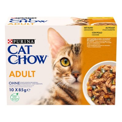  Purina Nestle Cat Chow Chicken 85g Wet Cat Food 10 Units Multicolore