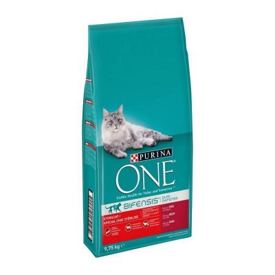 PURINA  ONE Croquettes Bifensis - Aliment complet pour chats adultes - 9,75 kg