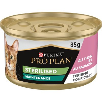 PRO PLAN PURINA  Sterilised, thon, saumon - 24 x 85 g