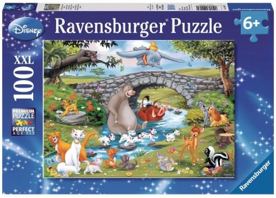 RAVENSBURGER Puzzle 100 pi&egrave;ces - La famille d'animal friends