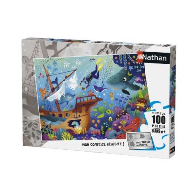 NATHAN Puzzle 100 pi&egrave;ces - Le monde sous-marin