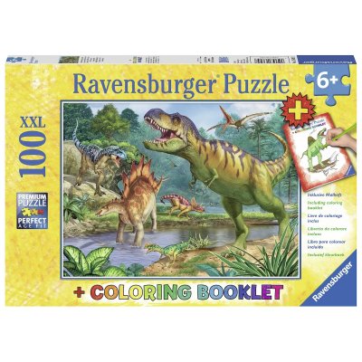 RAVENSBURGER Puzzle 100 Pi&egrave;ces : Pi&egrave;ces XXL - Dinosaures,  