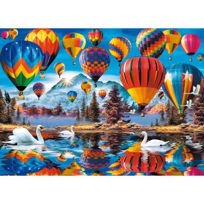  Puzzle 1000 pi&egrave;ces en bois : Ballons color&eacute;s Coloris Unique