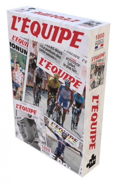 L EQUIPE Puzzle 1000 pi&egrave;ces L'Equipe Les l&eacute;gendes du cyclisme fran&ccedil;ais