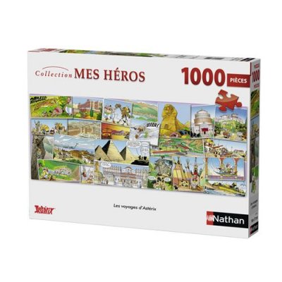 NATHAN Puzzle 1000 pi&egrave;ces  les voyages d'ast&eacute;rix