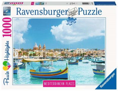 RAVENSBURGER Puzzle 1000 pi&egrave;ces  Malte La M&eacute;diterran&eacute;enne 