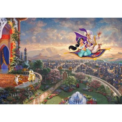 SCHMIDT SPIELE Puzzle 1000 pi&egrave;ces :Thomas Kinkade : Aladdin, Disney Coloris Unique