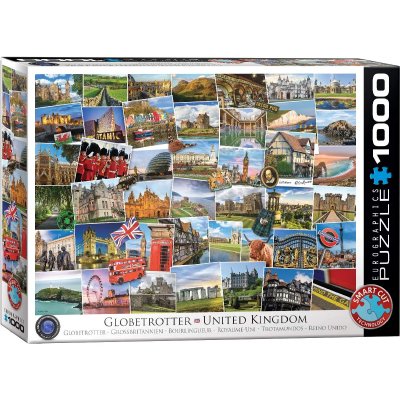  Puzzle 1000 pi&egrave;ces : Voyage au Royaume Uni Coloris Unique