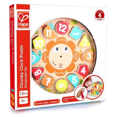 HAPE Puzzle 13 pi&egrave;ces Horloge Chunky 