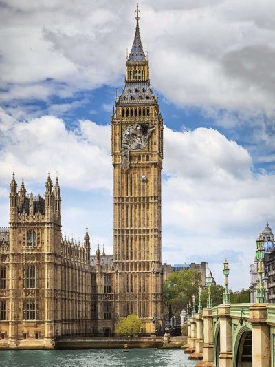  Puzzle 1500 p - Dr&ocirc;le de chat sur Big Ben 