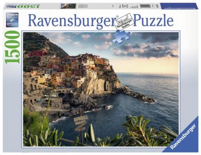 RAVENSBURGER Puzzle 1500 Pi&egrave;ces Cinque Terre - D&eacute;tente et Relaxation Assur&eacute;e - Neuf