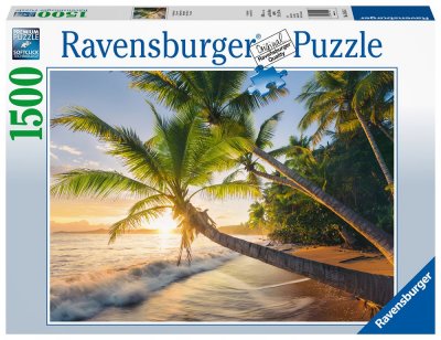 RAVENSBURGER Puzzle 1500 pi&egrave;ces  Plage secr&egrave;te 
