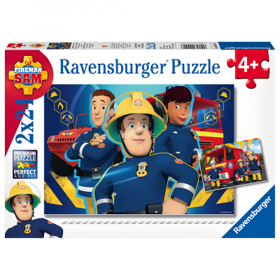 RAVENSBURGER Puzzle 2 x 24 pi&egrave;ces : sam le pompier : sam t'aide dans le besoin