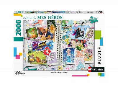 NATHAN Puzzle 2000 pi&egrave;ces  Scrapbooking Disney 