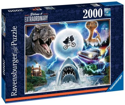 RAVENSBURGER Puzzle 2000 pi&egrave;ces  Les films cultes d'Universal 