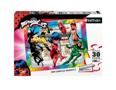 NATHAN Puzzle 30 pieces - Ladybug et ses amis super-heros / Miraculous