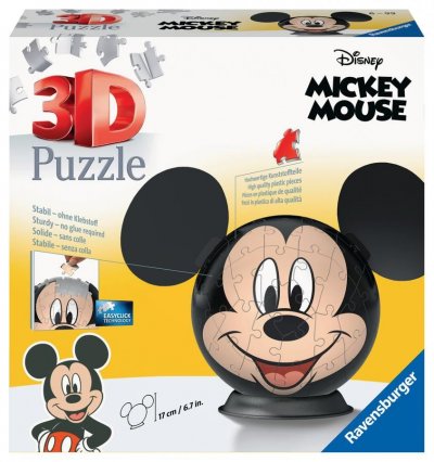 RAVENSBURGER Puzzle 3D Ball 72 pi&egrave;ces Disney Mickey Mouse Multicolore 