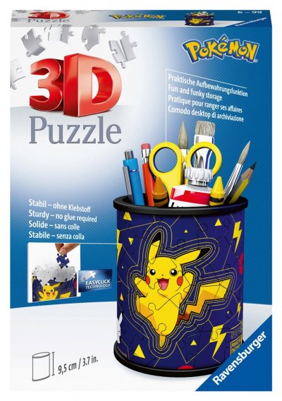 RAVENSBURGER Puzzle 3D - Pot &agrave; Crayons - Pokemon 