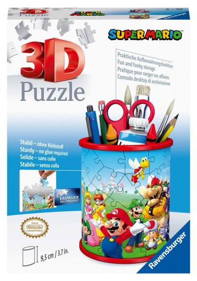 RAVENSBURGER Puzzle 3D - Pot &agrave; Crayons - Super Mario 