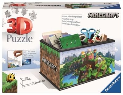 RAVENSBURGER Puzzle 3D  Bo&icirc;te de rangement Minecraft 216 pi&egrave;ces