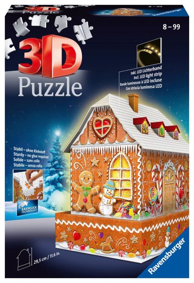 RAVENSBURGER Puzzle 3D  Maison de No&euml;l en pain d'&eacute;pices 
