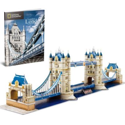  Puzzle 3D Tower Bridge Londres - CUBICFUN - 120 pi&egrave;ces - Architecture et monument