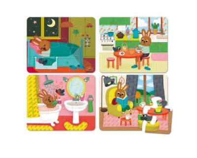 VILAC Puzzle 4 x 6 pi&egrave;ces : La maison  