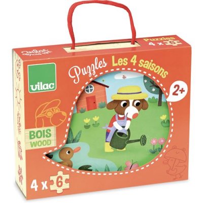 VILAC Puzzle 4 x 6 pi&egrave;ces : Les 4 saisons  
