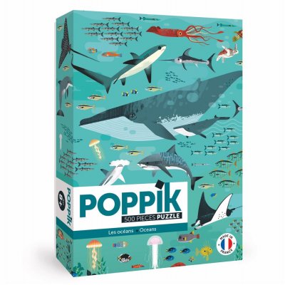 POPPIK Puzzle 500 pi&egrave;ces  Les Oc&eacute;ans 