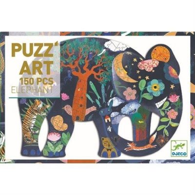 DJECO Puzzle ajour&eacute; Puzz'Art - &Eacute;l&eacute;phant (150 pcs) 