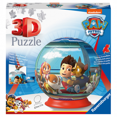 RAVENSBURGER Puzzle ball 3d 72 pi&egrave;ces : pat'patrouille (paw patrol)