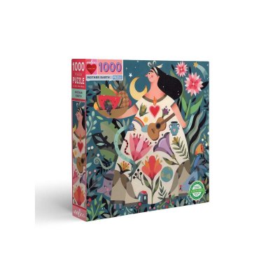  Puzzle carton 1000 pi&egrave;ces MOTHER EARTH EEBOO Multicolore