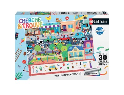 NATHAN Puzzle Cherche et Trouve - En Ville 