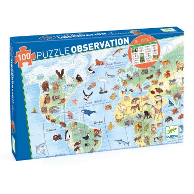 DJECO Puzzle d'observation 100 pi&egrave;ces