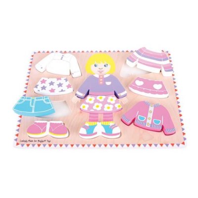 BIGJIGS Puzzle de fille en bois
