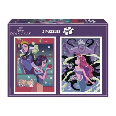 EDUCA Puzzle -  - Disney Villains & Princesses - 2x500 pieces - Neuf