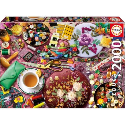 EDUCA Puzzle -  - La Table de Couture - 2000 pi&egrave;ces - 96x68 cm - &Agrave; partir de 15 ans