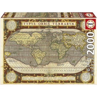  Puzzle - educa - planisphere - 2000 pieces EDU8412668196209
