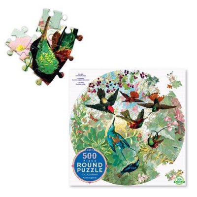EEBOO Puzzle  Colibris Rond 500 pi&egrave;ces