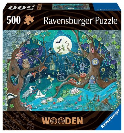 RAVENSBURGER Puzzle en bois 500 pi&egrave;ces  For&ecirc;t fantastique