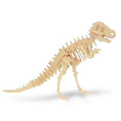 TOTALCADEAU Puzzle en bois squelette de dinosaure triceratops 