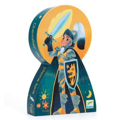 DJECO Puzzle enfant  Chevalier de la pleine lune 36 pi&egrave;ces 