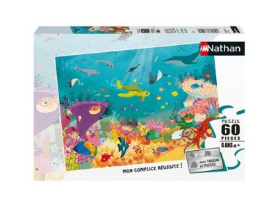 NATHAN Puzzle enfant  Animaux des oc&eacute;ans 60 pi&egrave;ces