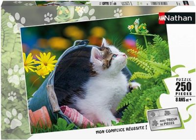 NATHAN Puzzle enfant  Petit chaton curieux 250 pi&egrave;ces