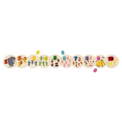 JANOD Puzzle j apprend a compter Jaune 