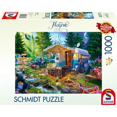 SCHMIDT SPIELE Puzzle - - La caravane dans les montagnes - 1000 pieces - Des 12 ans