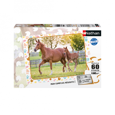 Puzzle Maman et B&eacute;b&eacute; Cheval Nathan