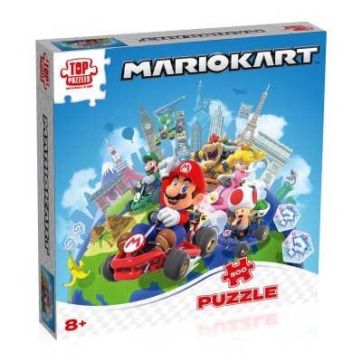 WINNING MOVES Puzzle Mario Kart Autour Du Monde 500 Pi&egrave;ces - Super Mario