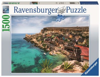 RAVENSBURGER Puzzle  Popeye Village Malte 1500 pi&egrave;ces